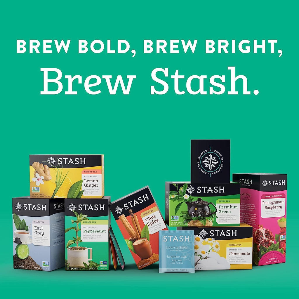 Stash Tea Bright Citrus Tea Sampler - Assortment of Caffeinated and Decaf Teas, Including Lemon Ginger, Meyer Lemon and Honey Tangerine Tea, 18-20 Count (Pack of 3)