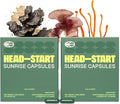 HEAD-START Sunrise Capsules | Adaptogen Nootropic with Fruiting Body Mushrooms, Lion’s Mane & Green Tea Extract | Brain Supplement for Focus, Energy & Cognitive Performance