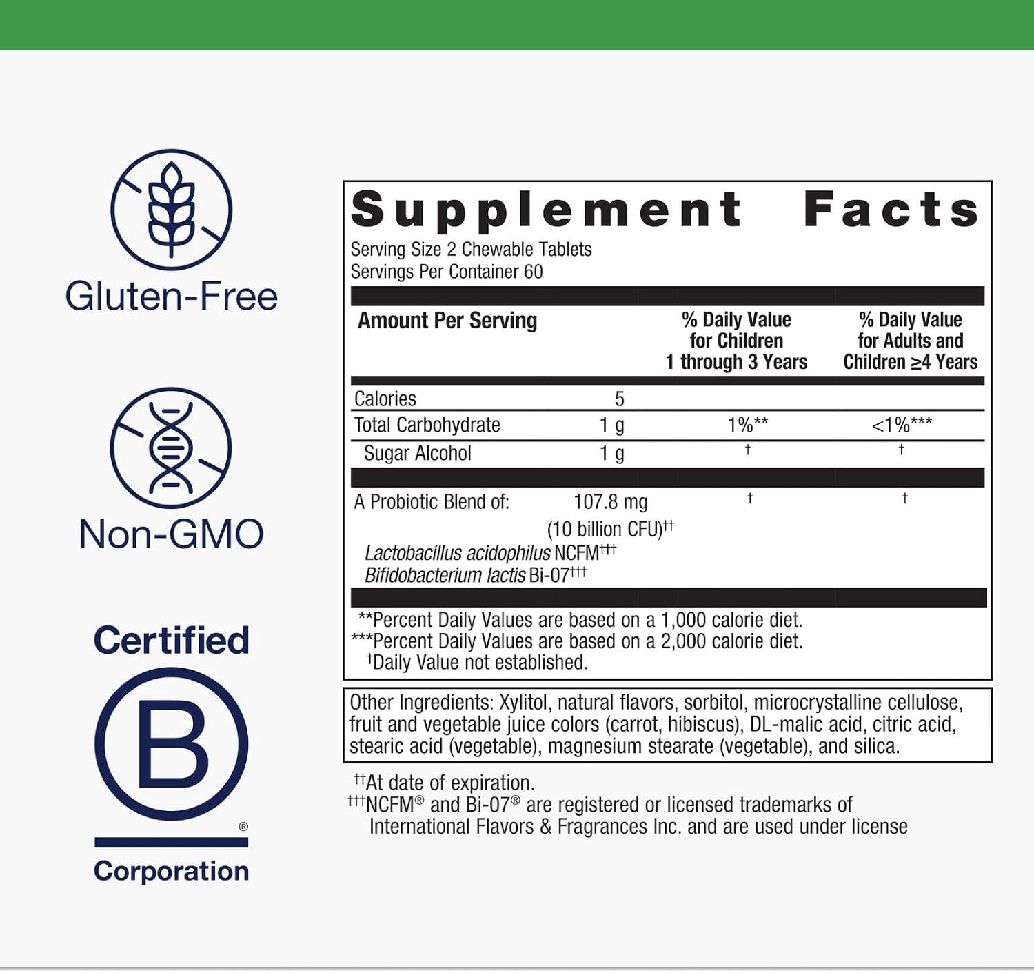 Metagenics UltraFlora Kids Probiotic - 10 Billion CFU - Children's Probiotic Blend - Digestive Health & Immune Health* - for Ages 3 & Up - 120 Count