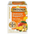 Twinings Superblends Immune Support+ Herbal Tea with Vitamin C, Ginger & Mango Flavoured Green Tea, 16 Tea Bags (Pack of 1), Enjoy Hot or Iced