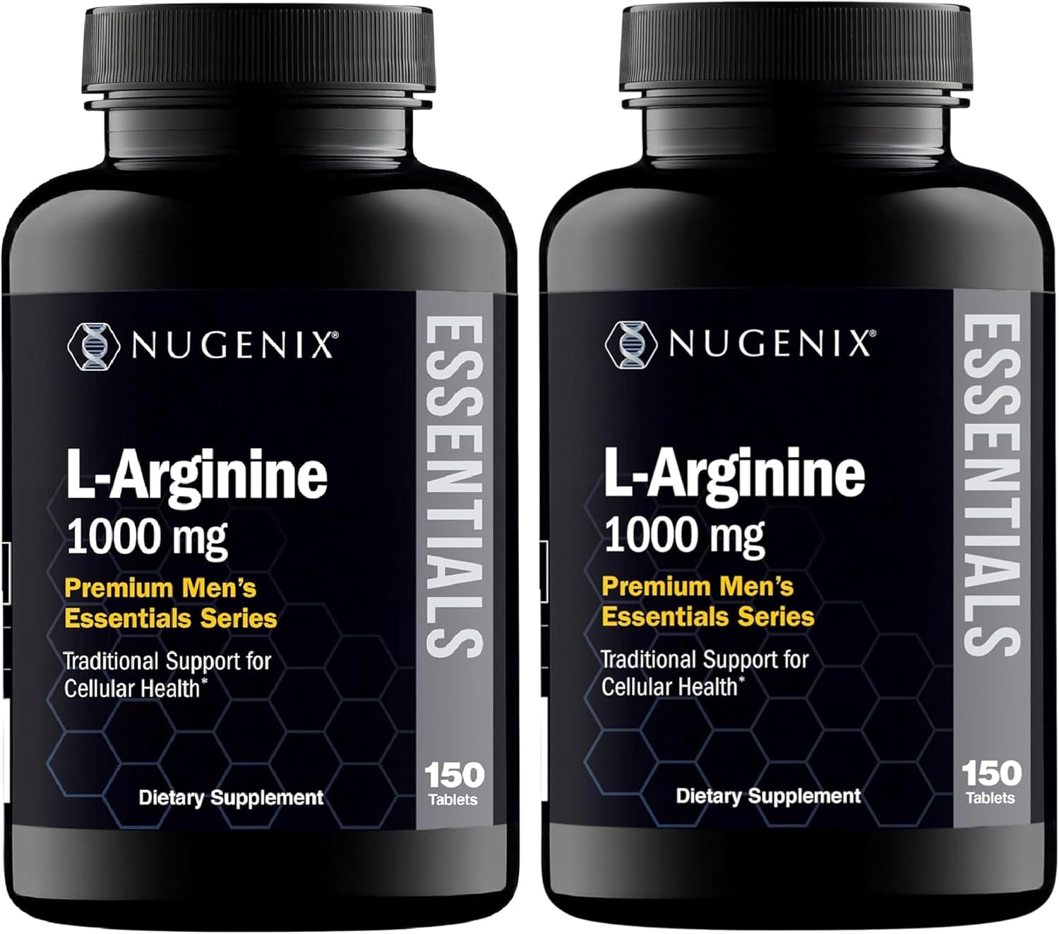 Nugenix Essentials L-Arginine Amino Acid Supplement, 1000 mg, 300 Tablets