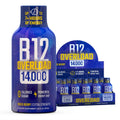 B12 Overload Extra Strength Energy Shot – Mixed Berry – 260mg Caffeine, 14000% B12, Electrolytes – Energy & Vitality Support – Zero Sugar No Calories – Vegan, Kosher, Gluten-Free – 1.93 fl oz, 10-Pack