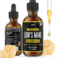 HERBIFY Lions Mane - Lions Mane Mushroom Supplement- Lions Mane Tincture - Lions Mane Immune Support - Lions Mane Tincture for Memory, Focus & Clarity - Daily Mushroom Supplement 2 Fl oz