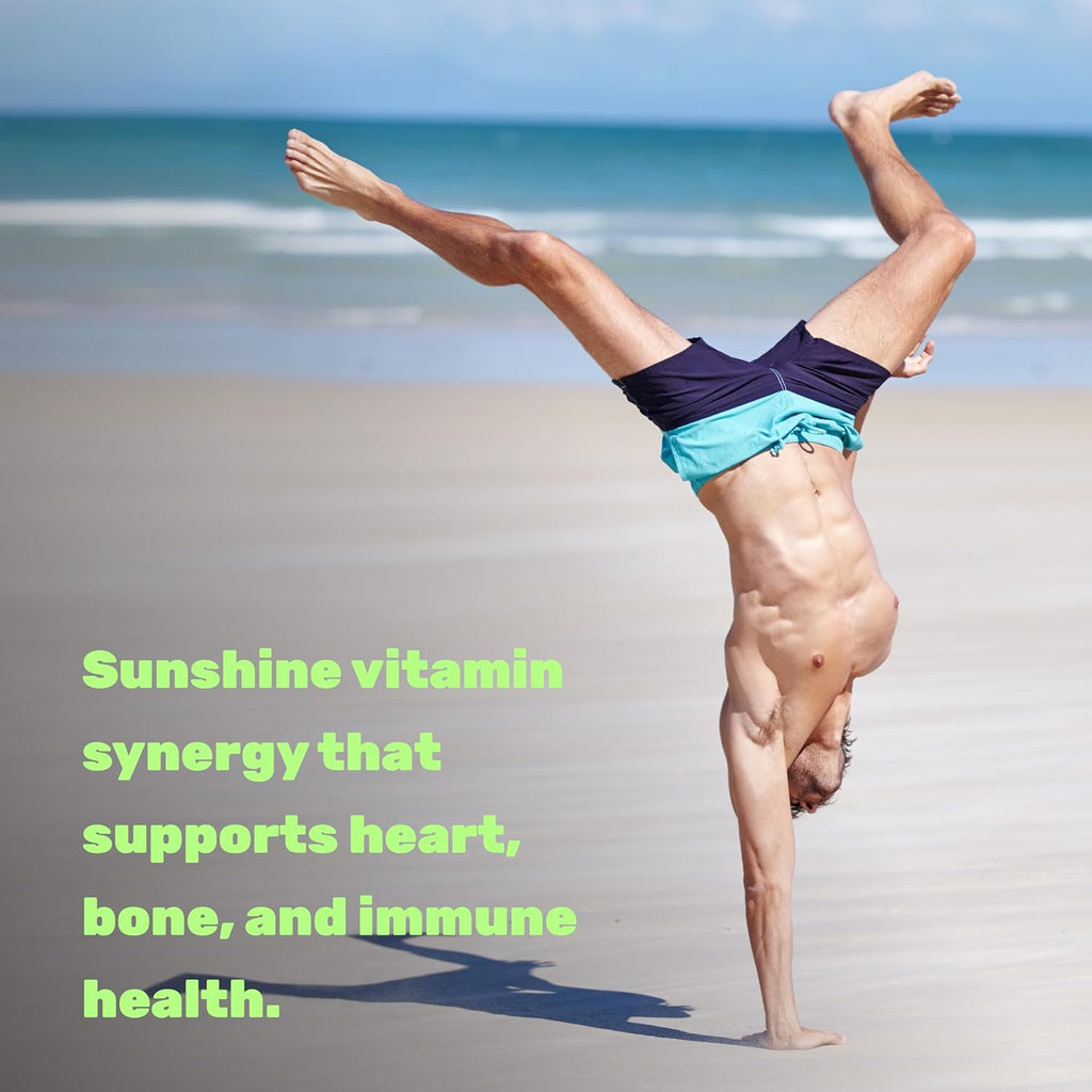 DEAL SUPPLEMENT Vitamin D3 10,000 IU + K2 MK7 200mcg Softgels, 250 Count | 2-in-1 Complex with Virgin Coconut Oil | Supports Heart, Bone, Teeth & Immune Health | Easy to Swallow