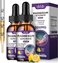 Magnesium Glycinate Supplement, Magnesium Liquid Drops with Magnesium Glycinate 500mg Vitamin B6, Ashwagandha, L - Theanine, Chamomile -Support Stress Relief, Bone, Muscle, Mood Vegan (Pack of 2)