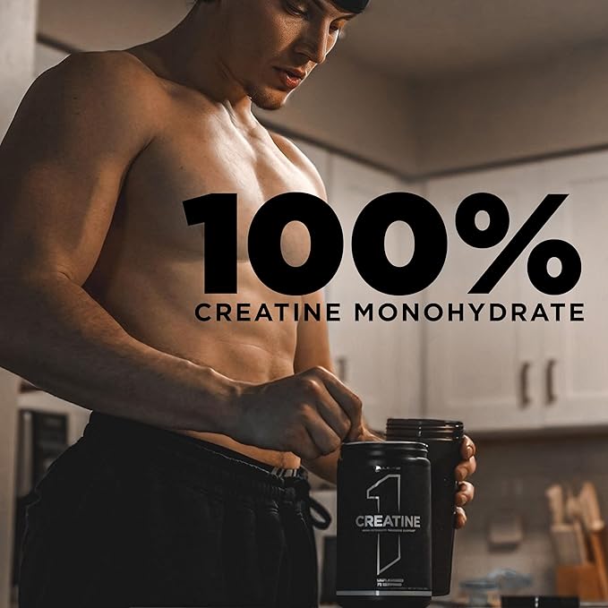 Rule 1 Creatine Powder – Pure Micronized Creatine Monohydrate for High-Intensity Exercise and Lean Body Mass Support, Flavored and Unflavored (130 Servings, Unflavored)