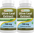 Best Naturals 2 Pack Olive Leaf Extract 700mg 90 Capsules (Total 180 Capsules)