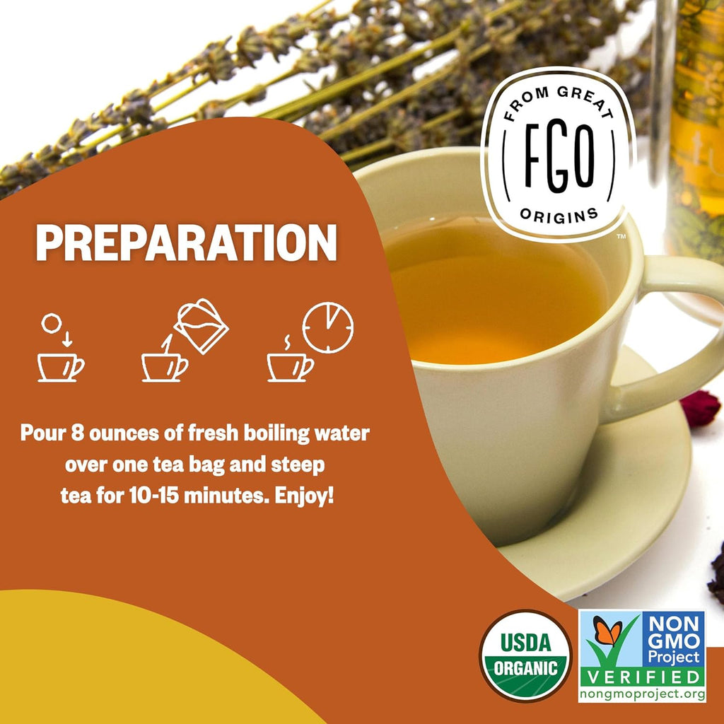 FGO Organic Turmeric Ginger Tea, Eco-Conscious Tea Bags, 100 Count, Packaging May Vary (Pack of 1)