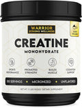Creatine Monohydrate Powder 1 lb, 100 Servings, ISO Certified Tested Vegan, Unflavored Micronized Powder- Support Muscles, Cellular Energy & Cognitive Function