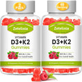Vitamin D3 K2 Gummies for Adults, Vitamin D3 5000 IU & K2 (MK7) 120mcg, Sugar-Free D3 K2 Supplements with Vitamin B6, C & Zinc, Support Bone, Teeth, Muscle & Immunity, 120 Count