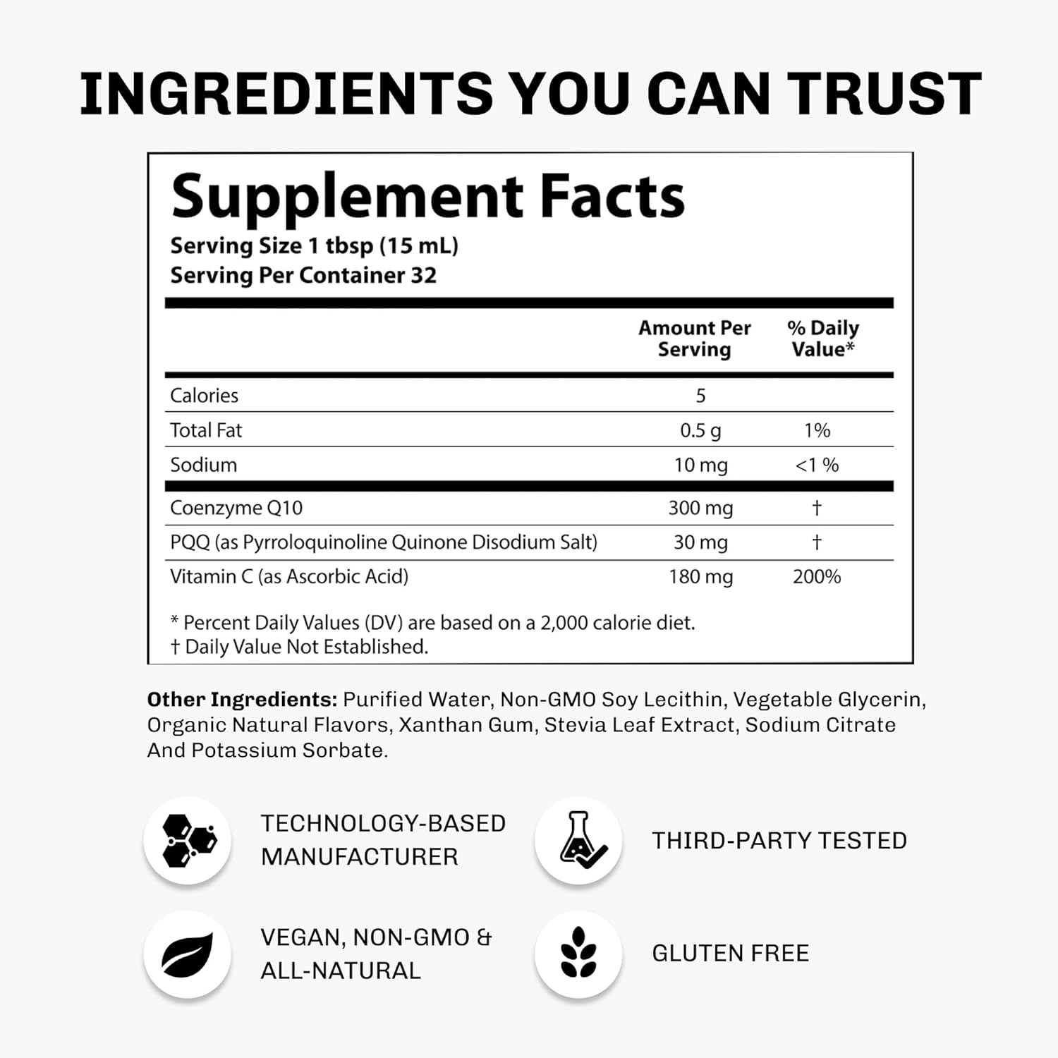 Aurora Nutrascience Mega-Liposomal CoQ10, PQQ & Vitamin C, Energy and Cellular Support, Gluten Free, Non-GMO, Sugar Free, Strawberry, 32 Servings, 16 fl oz