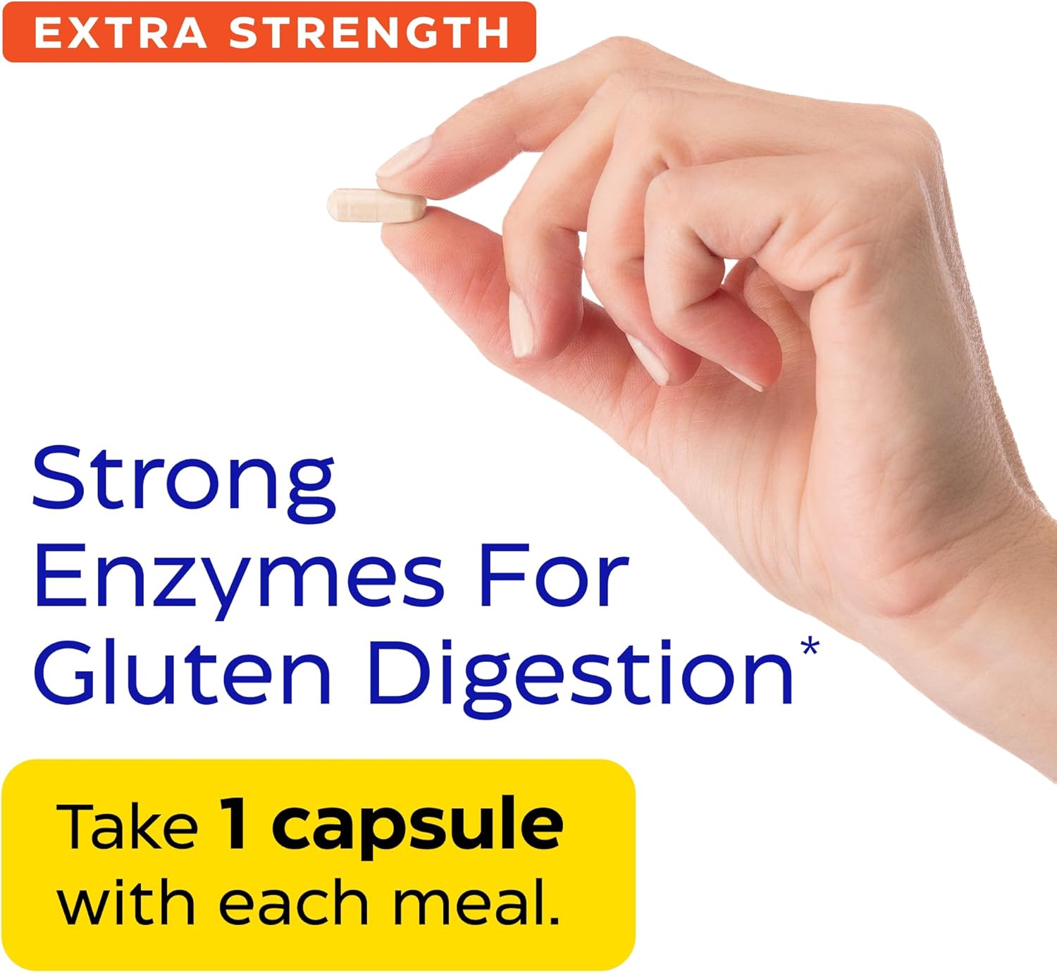 Enzymedica GlutenEase Extra Strength, Advanced Gluten Digestive Enzymes for Women and Men, Fast-Acting Formula for Bloating Relief & Digestive Health, 30 Capsules