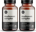Organic Mushroom Supplement with Cognitive Nootropic Mushroom Blend - Lion’s Mane, Cordyceps, Reishi, Chaga, Maitake + Amatea Max, Rhodiolife Rhodiola Rosea, L-Theanine + B-Vitamins, 60-Day Supply