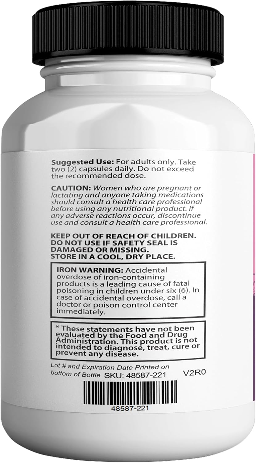 Renew Ritual Max, Hair Skin Nails Supplement, 60 Capsules, Vitamins A B C D E with Biotin (1)