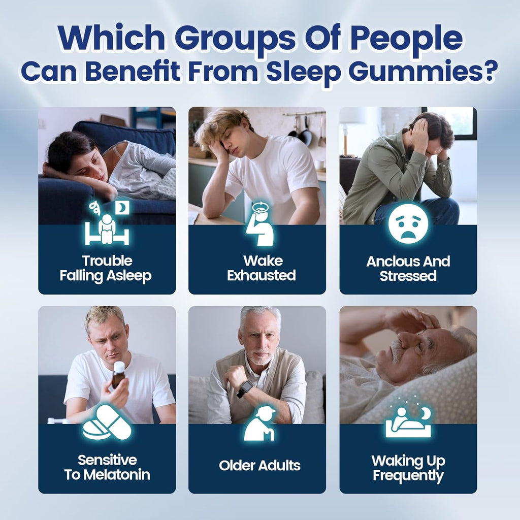 Sleep Gummies for Adults with L-Theanine, Magnesium, Reishi Mushroom,Valerian Root, Passionflower | Non-Habit Forming Sleep Aid | Non-GMO Sleep Gummies Melatonin Free | Raspberry Flavor (180pcs)