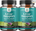 Natures Craft Liver Cleanse Detox & Repair 2 Pack Bundle - Herbal Liver Support Milk Thistle Supplement - Silymarin Milk Thistle Supplements with Dandelion Root, Choline, Beetroot & Artichoke Extract