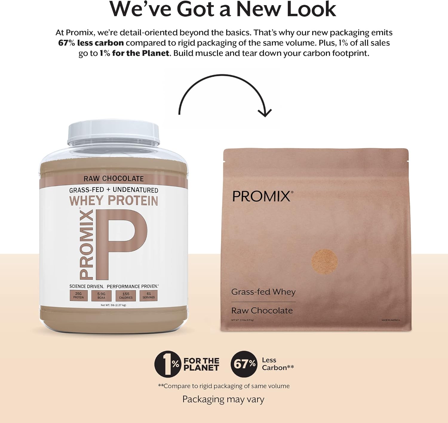 ProMix Nutrition Whey Protein Powder, Raw Chocolate - Grass-Fed - ­Post Workout Fitness & Nutrition Shakes, Smoothies, Baking & Cooking Recipes - Gluten-Free & Keto-Friendly - 5 Pound (Pack of 2)