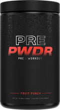 PWDRS Pre-Workout Powder, All Natural Pre Workout for Energy, Pump, Endurance & Strength, with Caffeine (Fruit Punch)