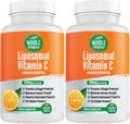 Liposomal Vitamin C Supplement Pills 1200 mg - High Absorption 180 Vegan Capsules Fat Soluble Vit C, Maximum Strength Immunity Support & Collagen Booster, Sunflower Lecithin , lypo spheric (2)