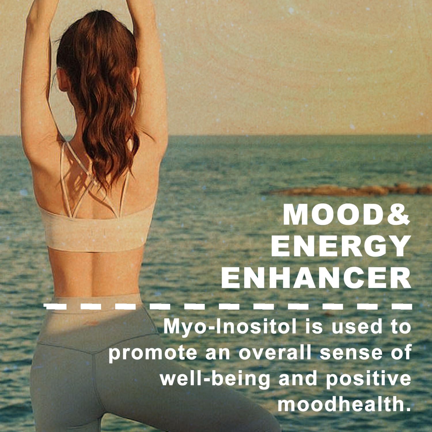 INSTAMART Myo-Inositol & D-Chiro Inositol 2050mg | Balanced 40:1 Ratio | Plus Folate & Vitamin D | Non-GMO, Gluten-Free, Soy-Free, Vegan Supplement | 180 Easy-to-Swallow Capsules
