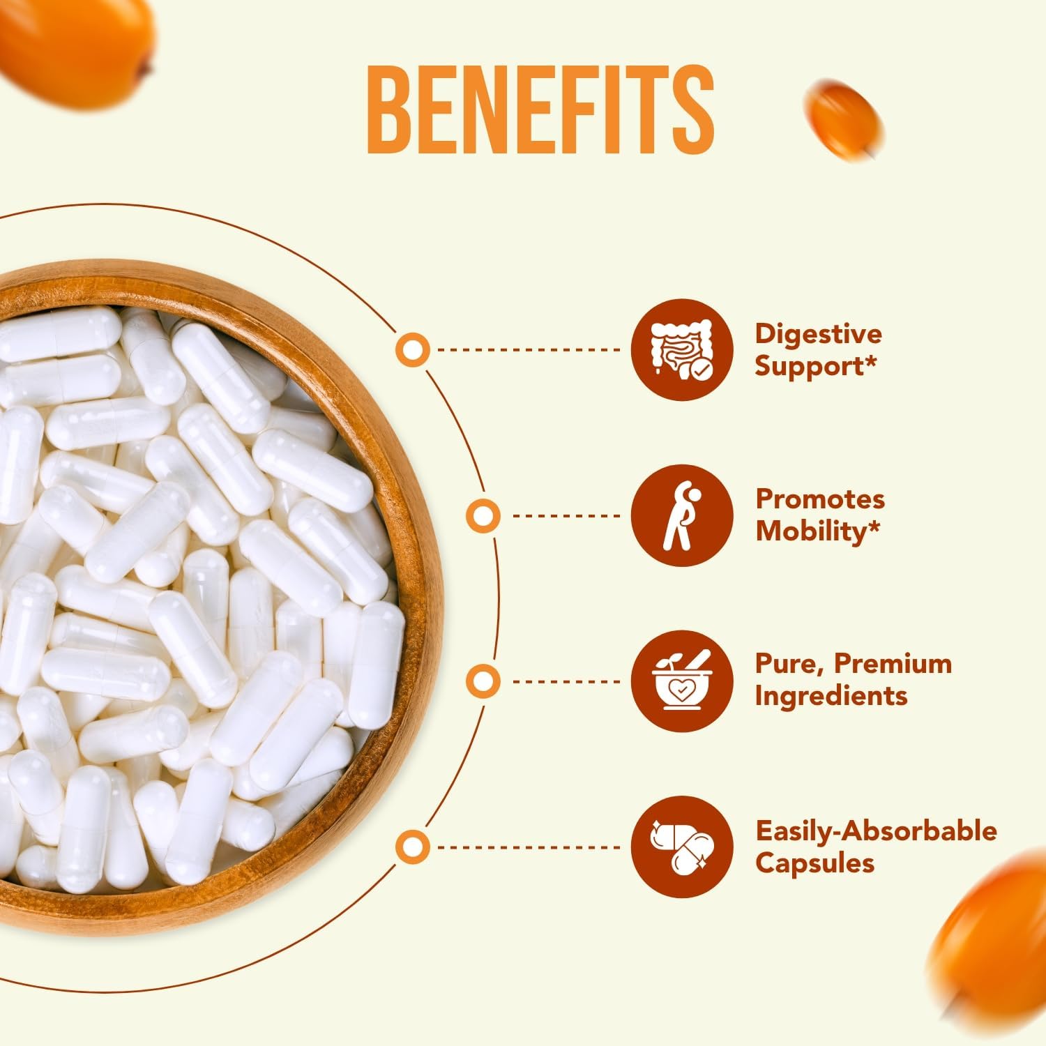 Pure Omega 7 Fatty Acids 200 Capsules 900mg Natural Sea Buckthorn Oil, NON-GMO USA Made