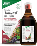 Floradix Floravital Liquid Iron & Vitamins Formula - Liquid Iron Supplement with B Complex Vitamins, Vitamin C & Herbs for Energy Support* - Vegan, Gluten-Free, Yeast- Free, Non-GMO - 23.7 Fl Oz