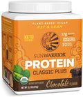Clean Vegan Protein Powder Chocolate | Organic Protein Powder Plant Based Formula with 5 Superfood Blend Sprouted & Fermented | Non-GMO Low Carb Soy Dairy & Gluten Free (Chocolate, 15 Servings)