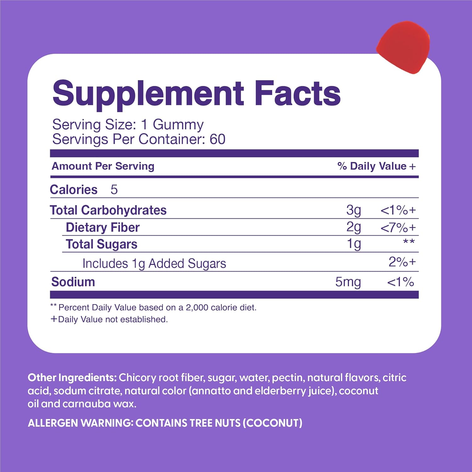 The Feel Great Vitamin Company Fiber Gummies for Kids for Digestive Support | Constipation Relief for Kids | Fruity Flavored Chewable Fiber Gummies | Vegetarian Supplements | 60 Day Supply