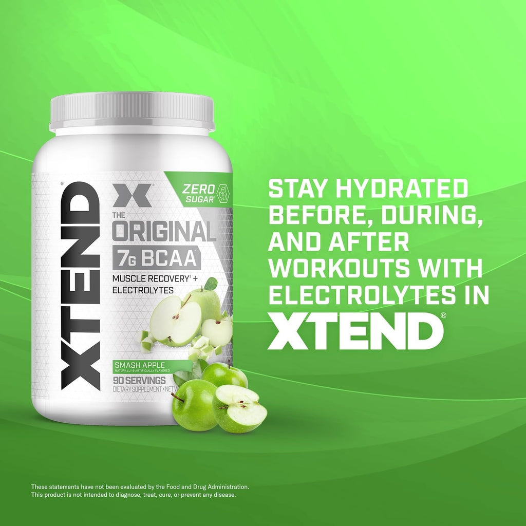 Xtend XTEND Original BCAA Powder 7g BCAA and 2.5g L-Glutamine, Sugar Free Post Workout Muscle Recovery Drink with Amino Acids for Men & Women, 90 Servings