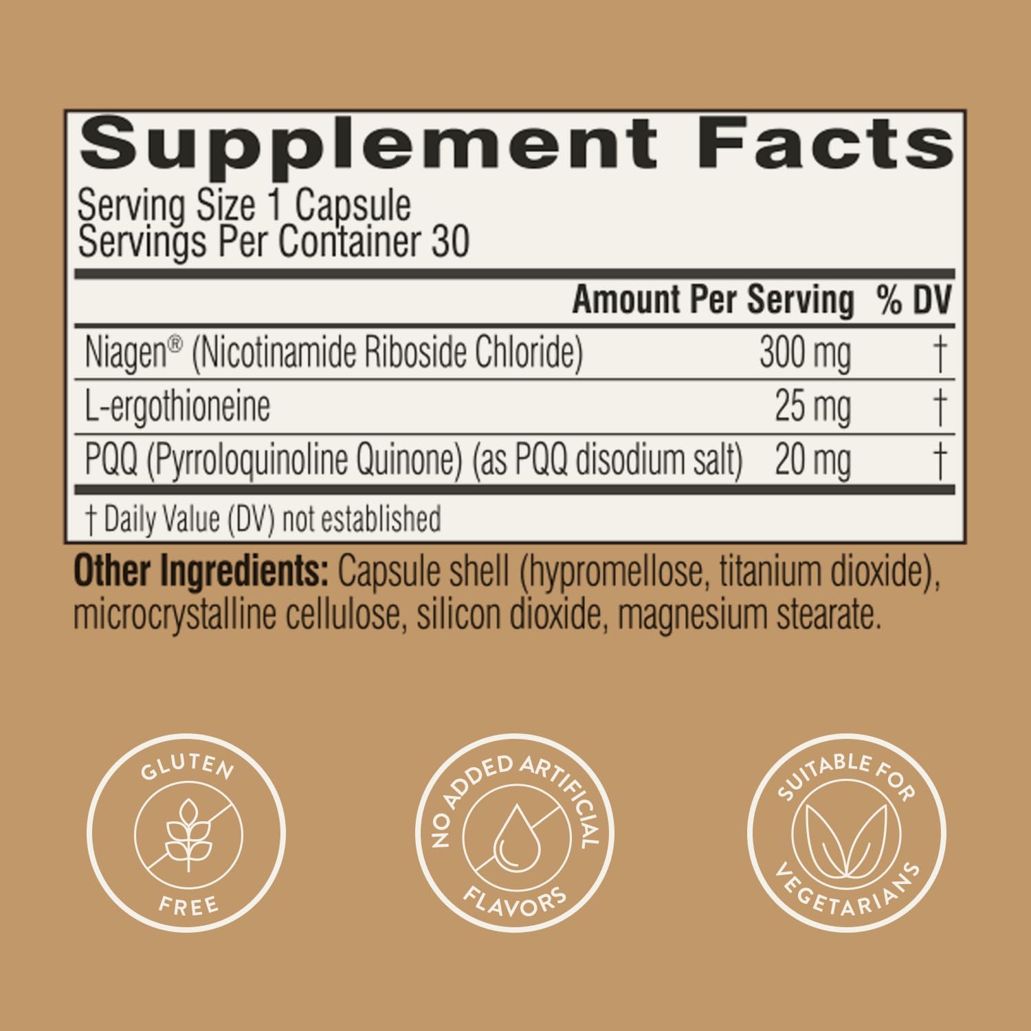Swisse NAD+ Pro Anti-Aging | Featuring Clinically Proven 300mg Niagen® | L-Ergothioneine & PQQ | Supports Beauty, Longevity & Vitality | 30 Capsules