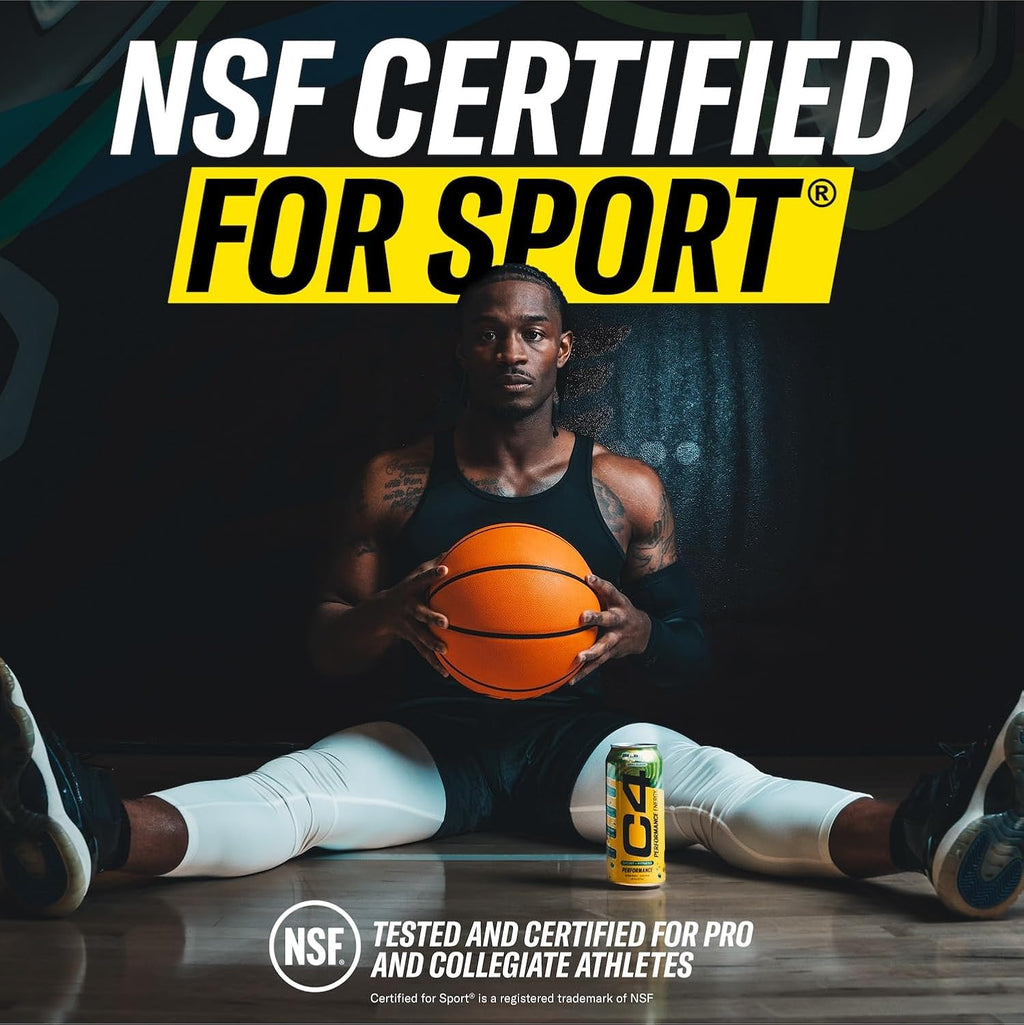 C4 Energy Drink 12oz (Pack of 12) - Frozen Bombsicle - Sugar Free Pre Workout Performance Drink with No Artificial Colors or Dyes