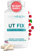 PUREHEALTH RESEARCH UT FIX Urinary Health Supplement - with Vitamin D, D-Mannose, Cranberry Fruit Extract & Bee Propolis - for Women & Men, 60 Capsules