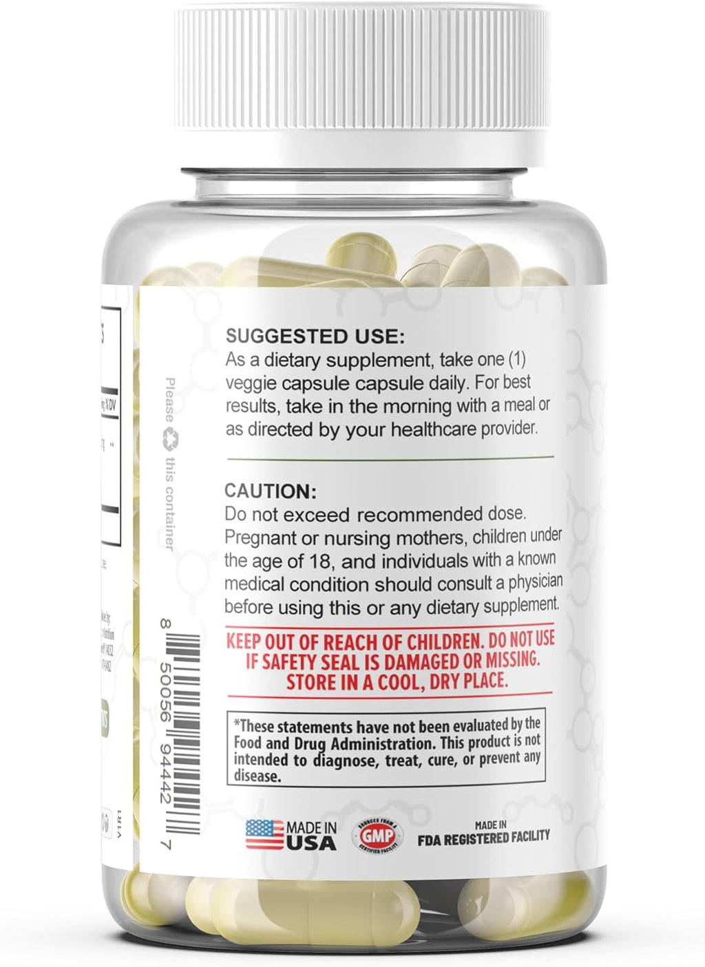 TerraForm Nutrition Gynostemma Pentaphyllum Supplement - 600mg per Capsule - 98% Gypenoside Extract (20:1) - Jiaogulan - 60 Capsules - Adaptogenic Herbal Supplement