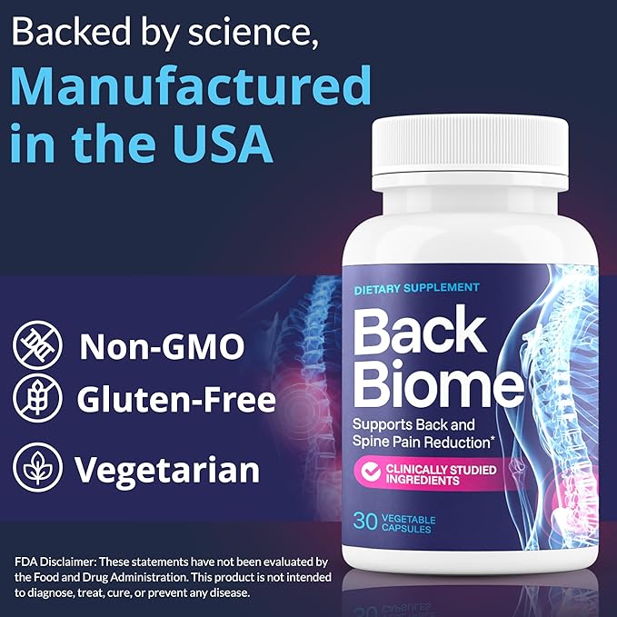 – Advanced 7-Strain Probiotic Formula for Gut & Back Health – Supports Digestive Balance, Reduces Inflammation, Promotes Spinal Comfort – Non-GMO, Vegan, 30 Capsules