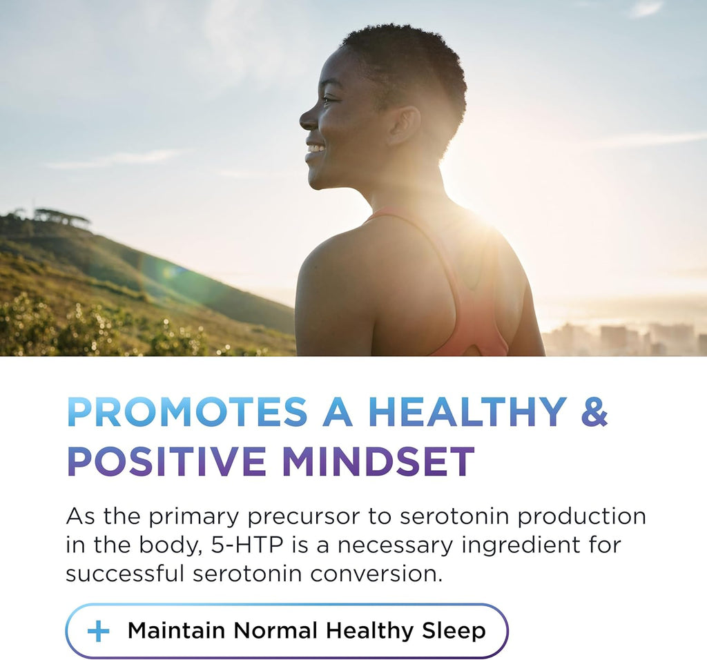 DR. EMIL NUTRITION 200 MG 5-HTP Plus with SAM-e for Mood, Stress, and Sleep - 5HTP Supplement with Vitamin B6-120 Vegan Capsules, 60 Servings