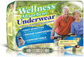 Unique Wellness Absorbent Underwear (Pull-Ups) Size Medium (19"–30" Waist) 16 Count