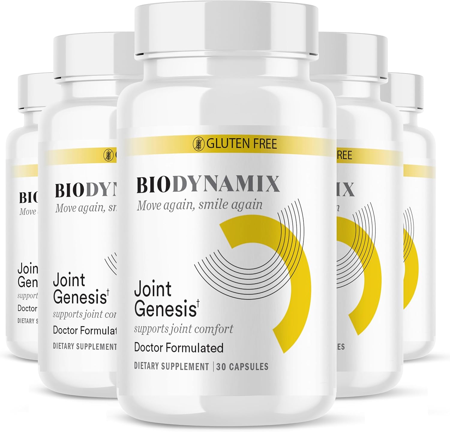 Joint Genesis, Joint Support Formula, Promotes Joint Function, Comfort, and Flexibility, 30-Day Supply, 6 Pack