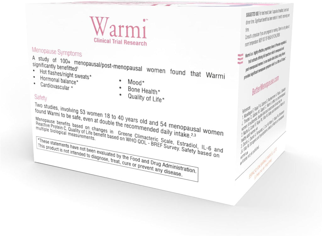 Lane Innovative - Warmi Menopause Support for Women, Natural Relief for Menopause & Beyond with Organic Maca Root, No Soy, No Estrogen (90 Servings)