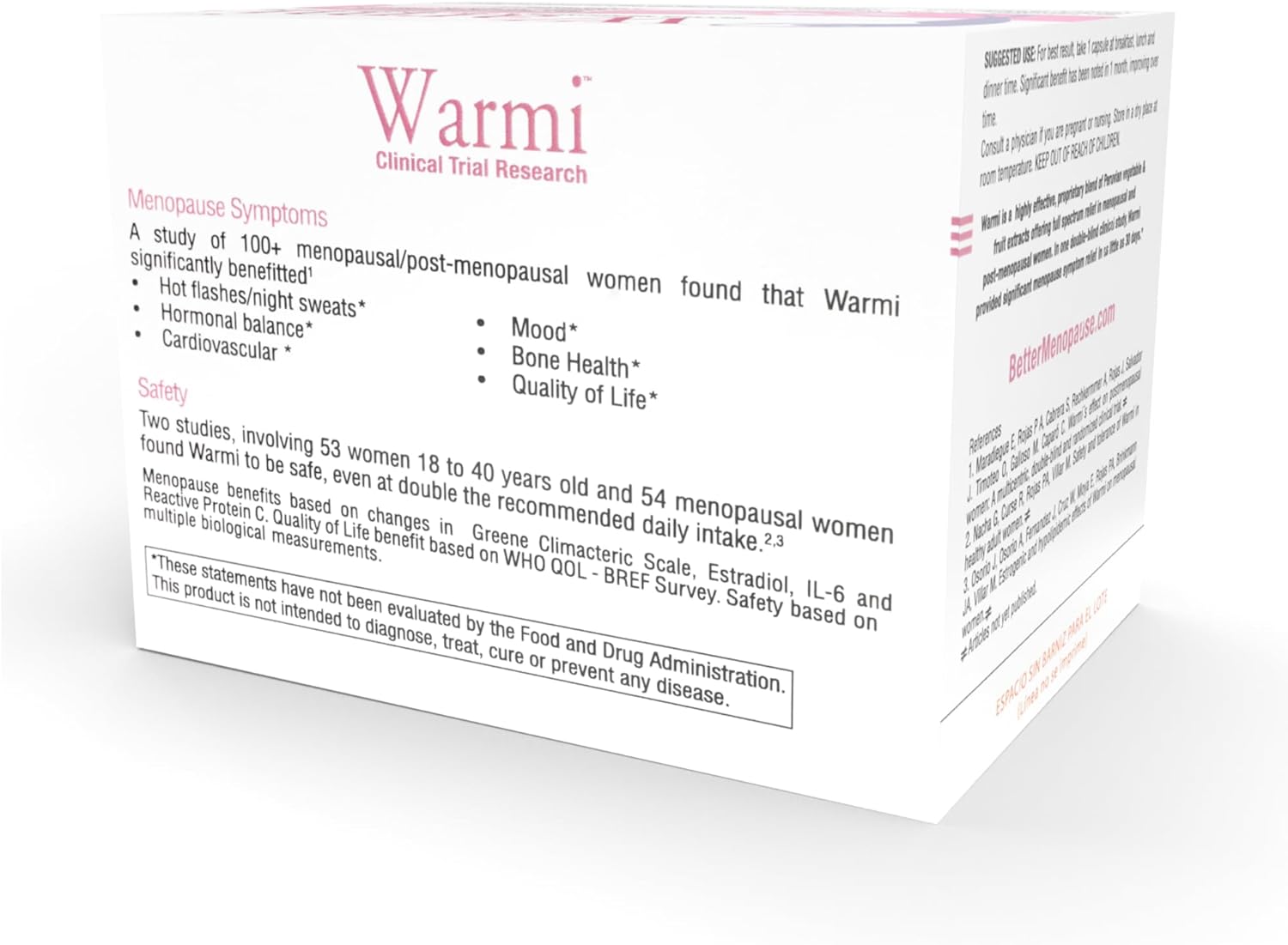 Lane Innovative - Warmi Menopause Support for Women, Natural Relief for Menopause & Beyond with Organic Maca Root, No Soy, No Estrogen (90 Servings)