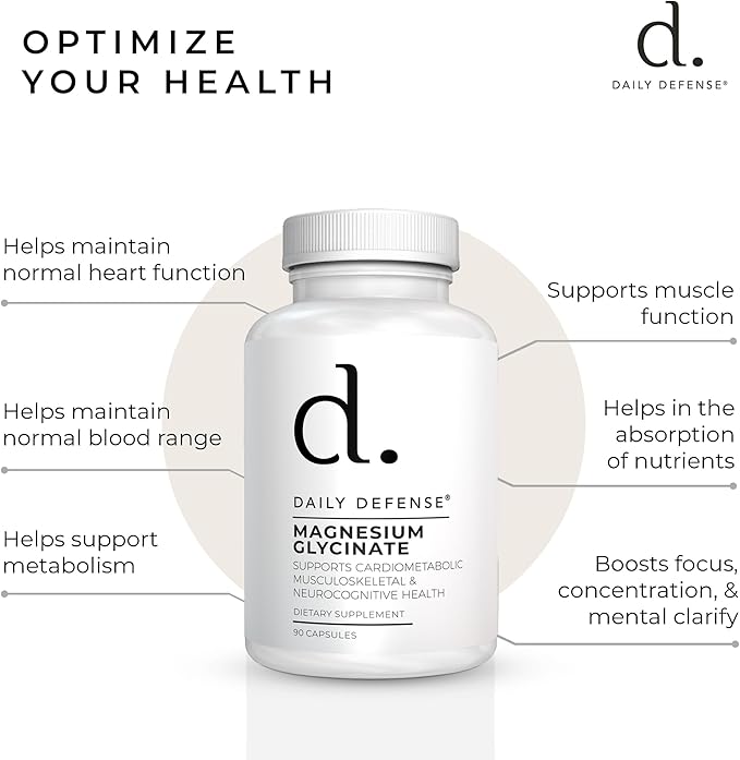 Magnesium Glycinate 200mg – Chelated Magnesium Bisglycinate for Muscle Relaxation, Restful Sleep, Heart Health & Metabolism Support – 90 Capsules, Made in USA