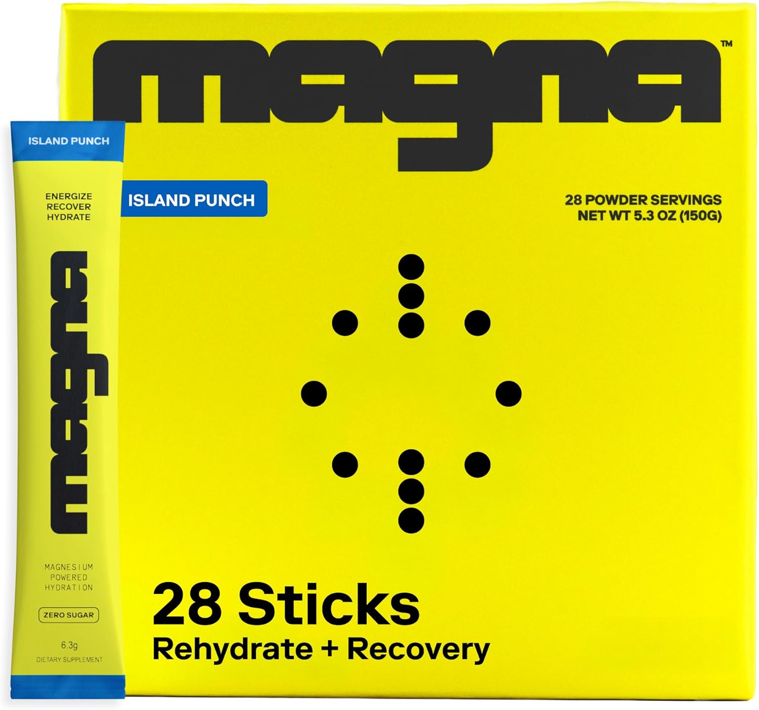 MAGNA Electrolytes Powder Drink Mix Bundle – Tea Lemonade & Island Punch Flavors, 56 Servings | Hydration, Energy & Focus Support with Magnesium L-Threonate, Sodium, Potassium, Vitamin D, B6 & B12