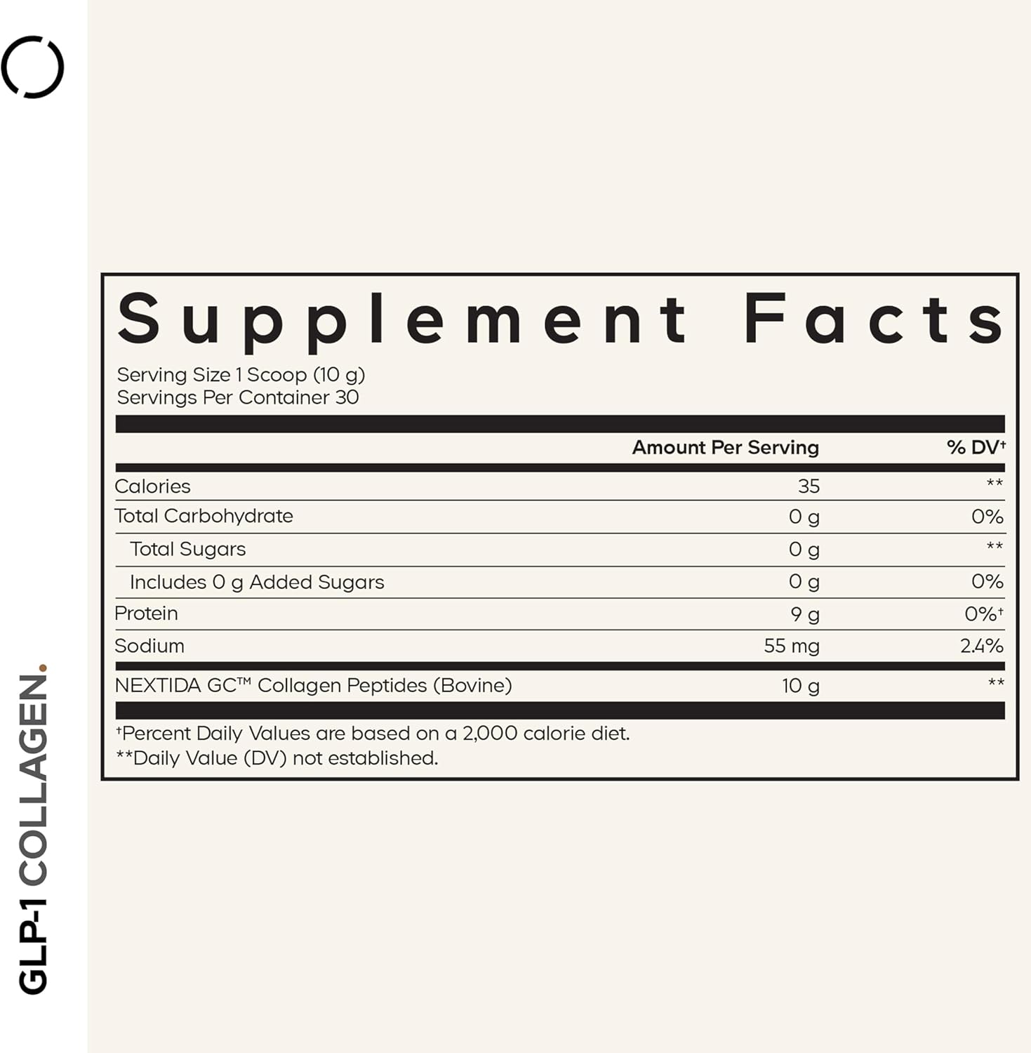 Codeage GLP-1 Collagen Powder Supplement - Nextida GC Collagen Peptides - GLP 1 Support - Hydrolyzed, Grass-Fed, Type I & III, Unflavored - Non-GMO, Gluten-Free, Dairy-Free - 10.58 Oz