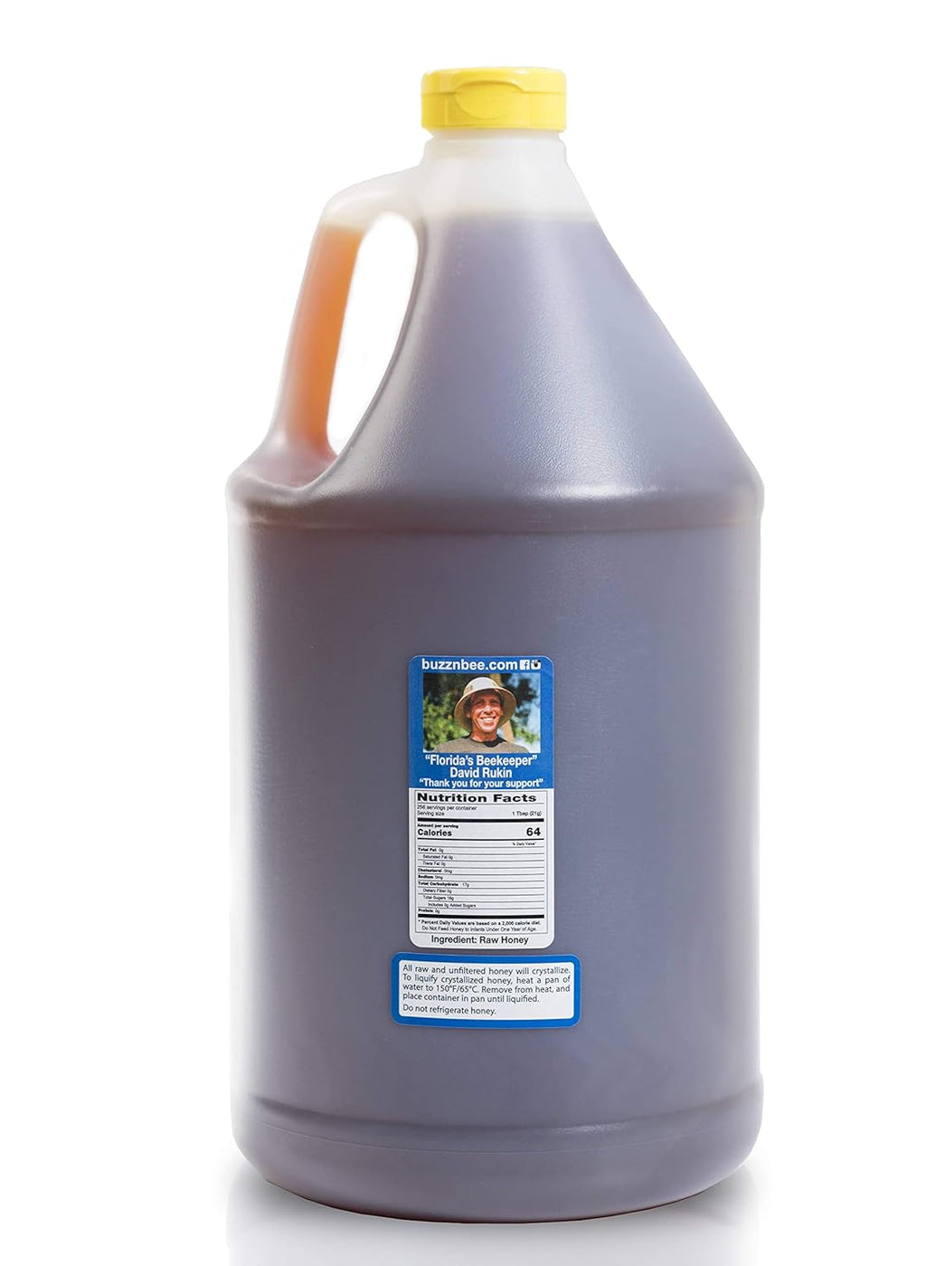 Sweet Squeeze Raw and Unfiltered Orange Blossom Honey - From Florida's Beekeepers, 12 Pound