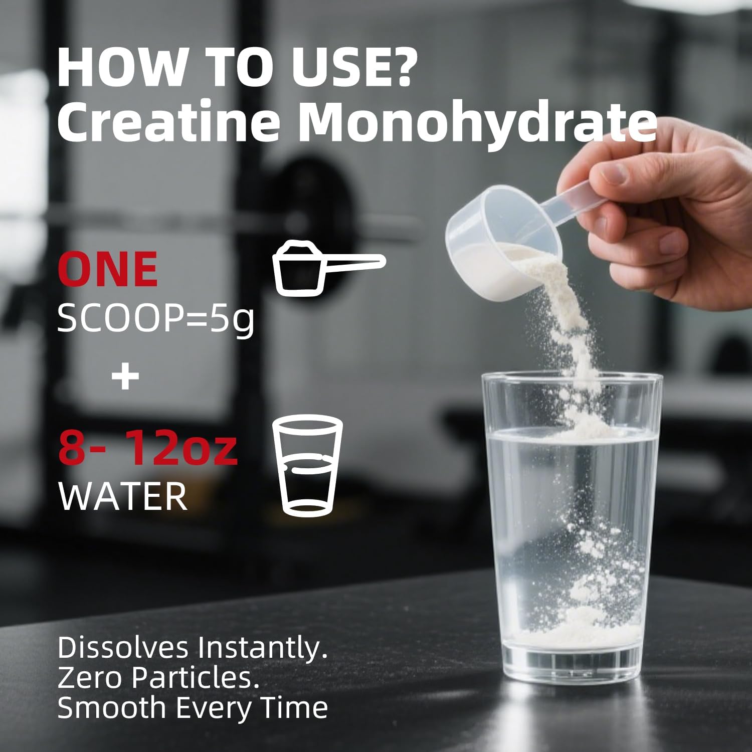 Creatine Monohydrate Powder 5000mg Pure Creatine Powder Monohydrate Micronized 300g (60 Servings) Unflavored Nutritional Supplements for Men & Women Sugar-Free,Vegan, Non-GMO with Scoop