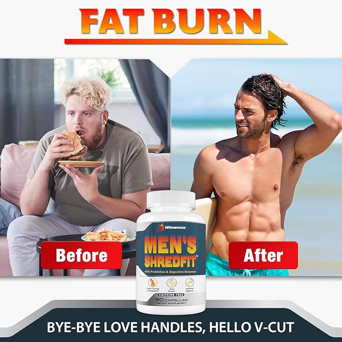 Thermogenic Fat Burner for Men with Green Tea, Premium Appetite Suppressant, Appetite Control, Metabolism Booster for Weight Loss, Energy, Weight Loss Supplement for Men - 90 Capsules