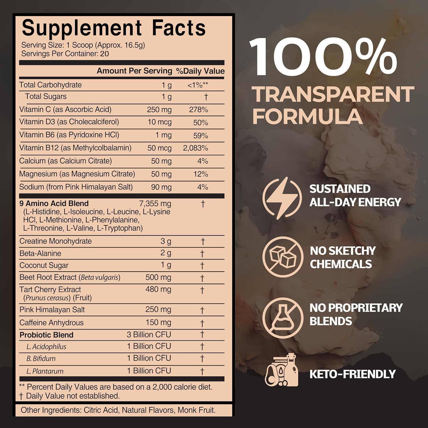 Antidote Clean Pre-Workout Powder - Natural Energy & Focus Booster with Beetroot, Creatine & Beta-Alanine - No Artificial Additives - Vegan, Keto-Friendly Supplement - Wild Cherry - 20 Servings