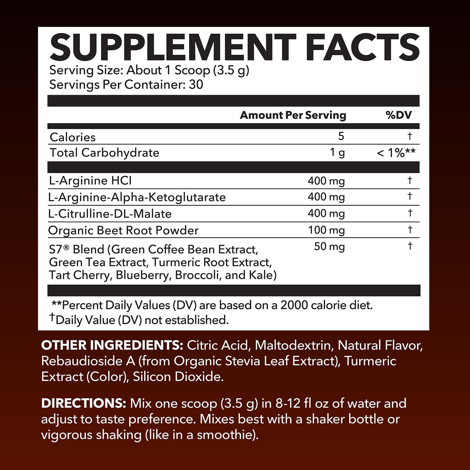 L-Arginine Powder - Nitric Oxide Supplement for Men and Women with L-Citrulline and Beet Root - Pre and Post Workout Support for Endurance and Recovery - Tangerine Flavor, 1 Month Supply (30 Scoops)