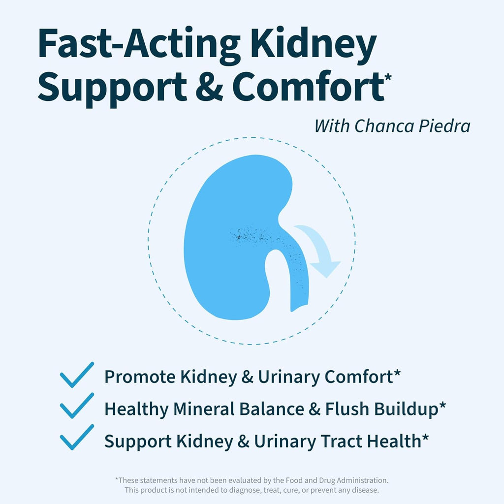 Kidney Cleanse - Premium Kidney Support Supplement with Chanca Piedra Stone Breaker - Supports Natural Cleansing & Urinary Tract Health - 60 Capsules (Pack of 3)