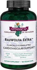 Vitanica Rauwolfia Extra - Heart Health Supplement - Supports Blood Pressure Already Within a Healthy Range - Supplement with Magnesium, CoQ10 & Snakeroot - 180 Vegan Caps