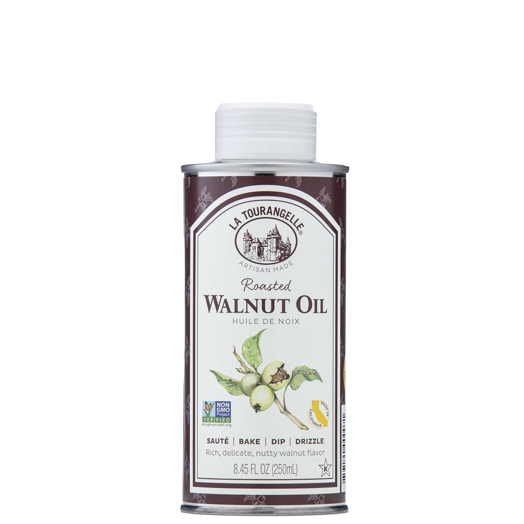 La Tourangelle, Roasted Walnut Oil, Plant-Based Source of Omega-3 Fatty Acid, Cooking, Baking, & Beauty, 8.45 fl oz